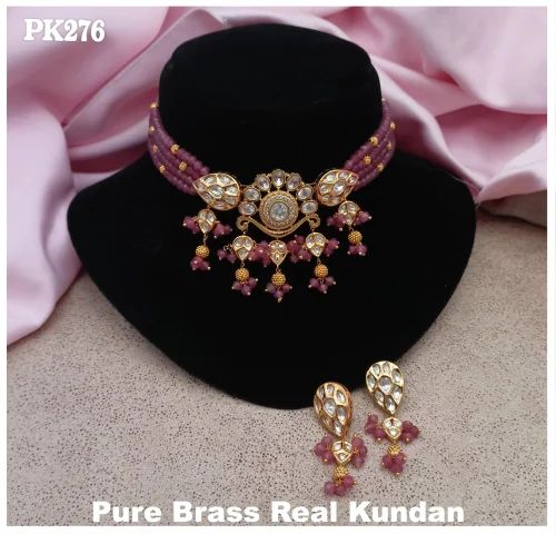 Kundan Choker Necklace Set (PK 276)