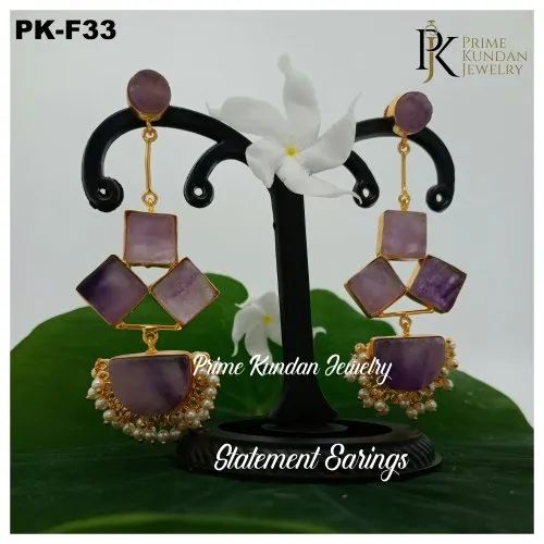 PK-F33 Jade Earrings