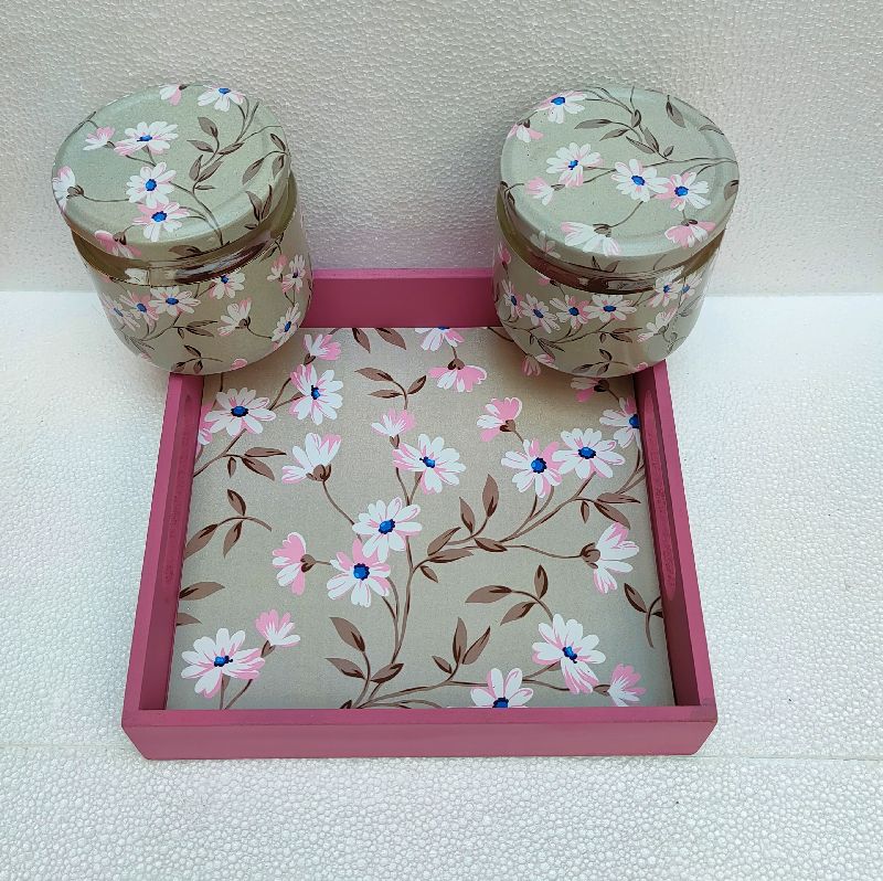 Decorative Jar with Tray