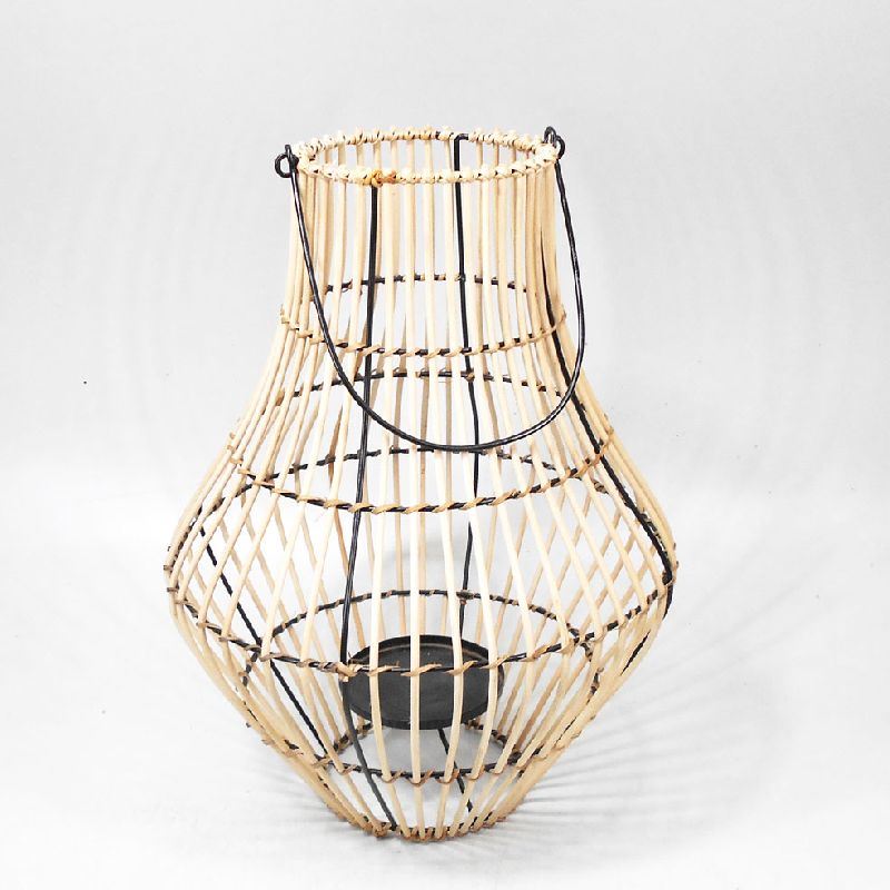 Wooden Rattan Lantern