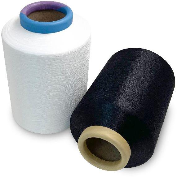 100+40D White Black Polyester Spandex Covered Yarn