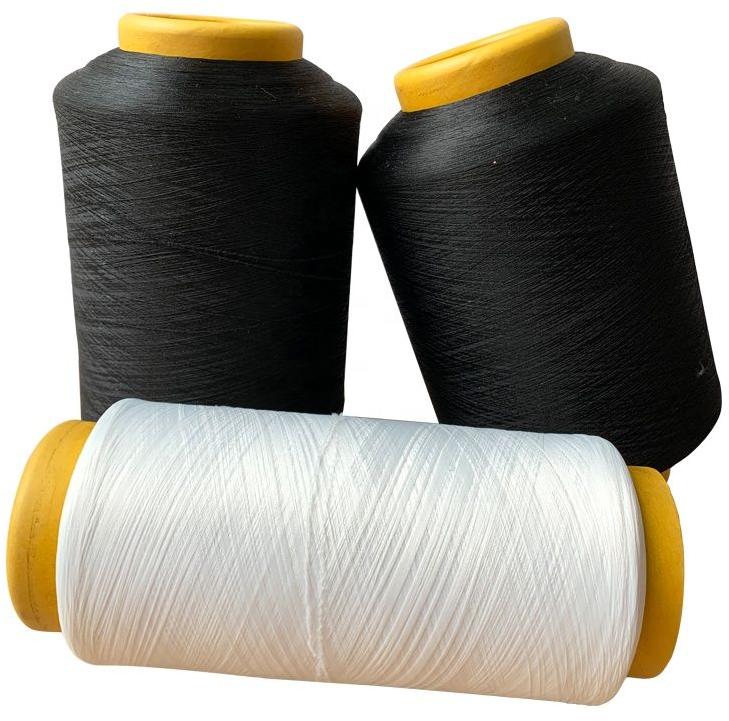 50+20D White Black Polyester Spandex Covered Yarn