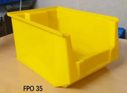 Plastic Shelf Bins - Yellow Plastic Organizing Bins