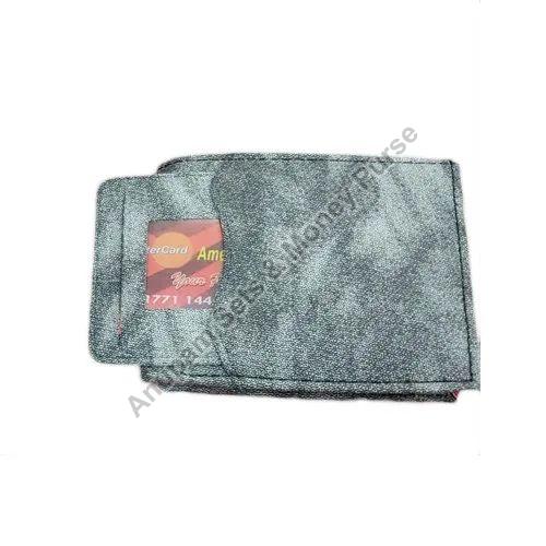 Mens Grey Leather Wallet