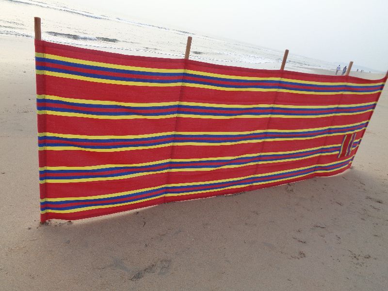 WBK 4 100% Cotton  Yarn Dyed Woven Beach Windbreak