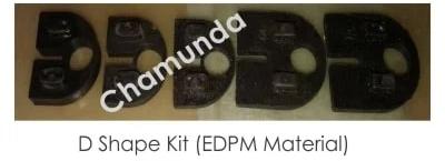 D Shaped EPDM Glass Connector Kit