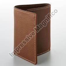 Leather Mens Tri Fold Wallet