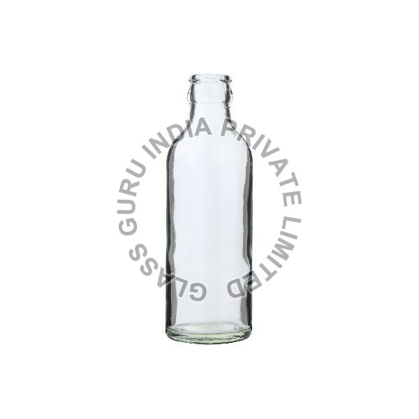 Crown Milk Glass Bottle
