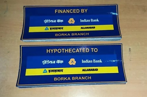 Indian Bank PVC Stickers