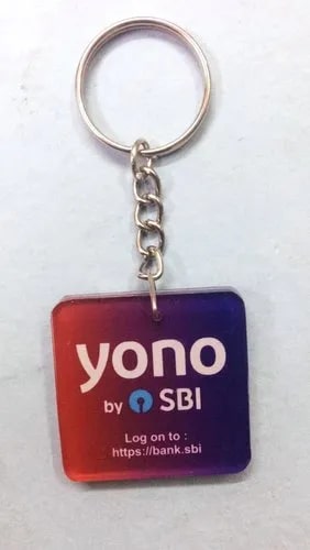 SBI Yono Acrylic Key Chain