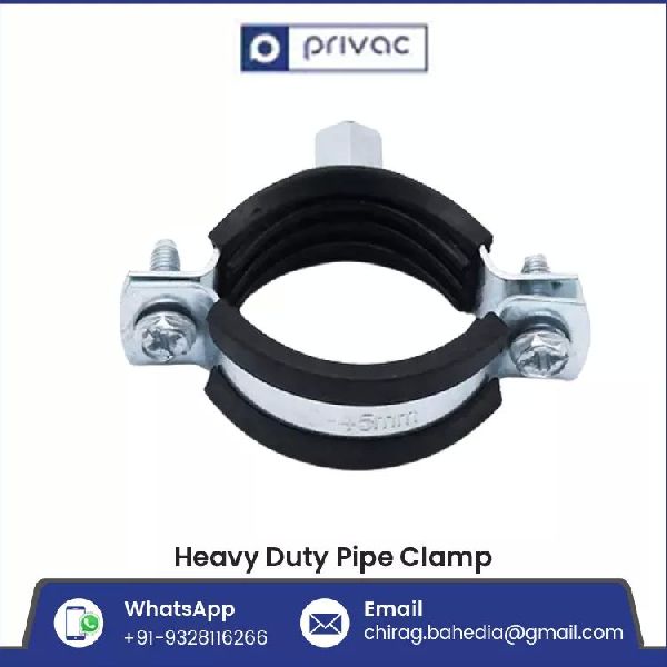 Rubber Lined Heavy Duty Pipe Clamp Manufacturer Exporter from Jamnagar ...