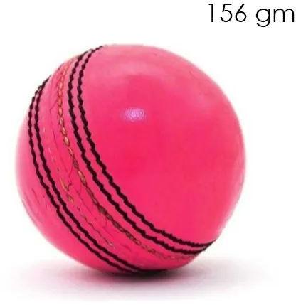 156g Pink Leather Cricket Ball