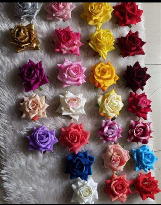 Artificial Velvet Rose Flower