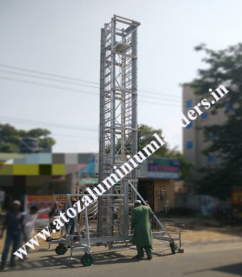 Aluminium Tiltable Telescopic Ladders