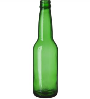 Green glass bottle