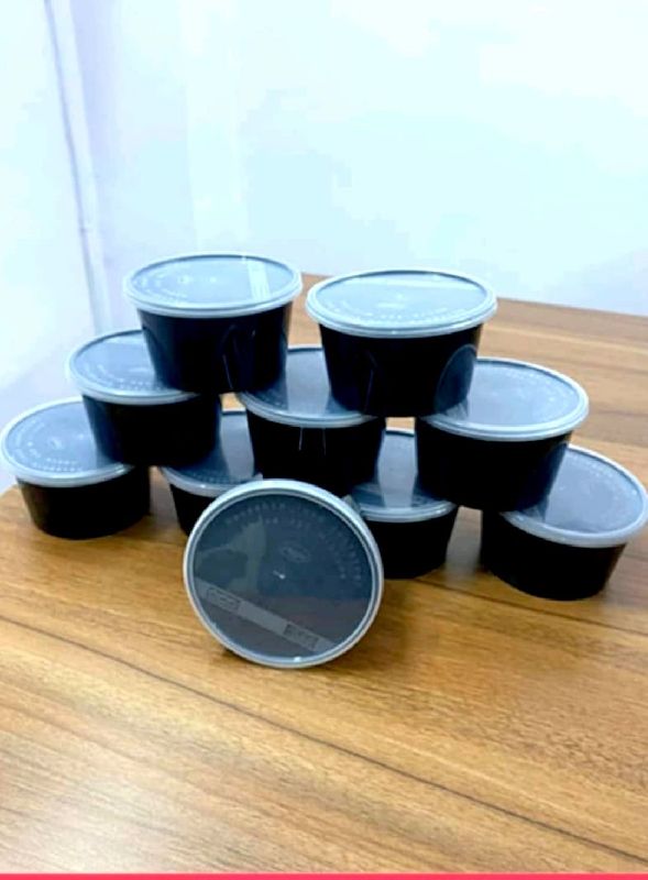 Plastic Black Food Container