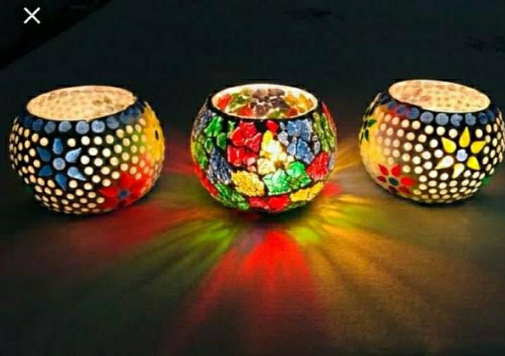 Mosaic Candle Holder