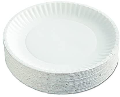 White Paper Plate