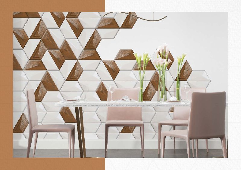 300x260x150 mm Matt Finish Hexagon Floor Tiles