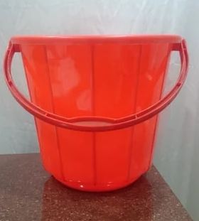 Red Plastic Bucket
