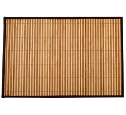 Cream and Black Stripes Bamboo Dining Table Mat