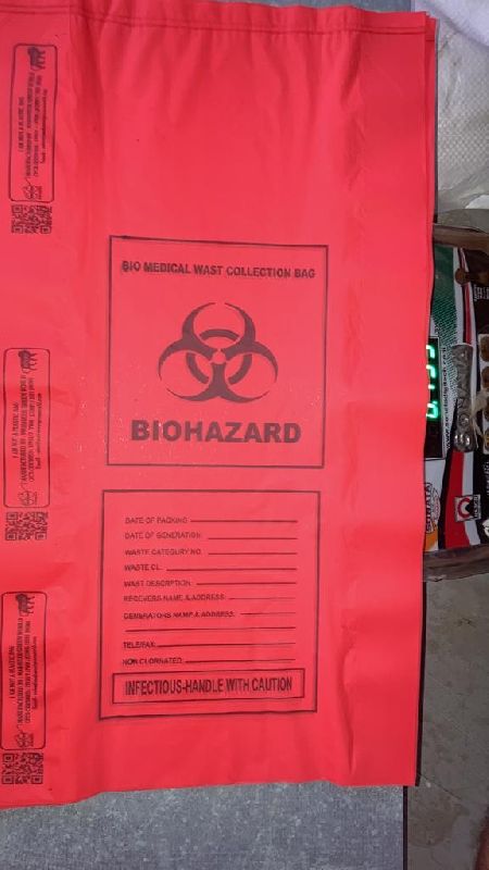 Amazon.com: Biohazard Waste Bags 10-Gallon 24x24 Red Hazardous Trash Can  Liners – Medical Grade No Leak Bags - Biohazard Symbol for Safe Infectious  Waste Disposal. Great for Lab Containers, Swabs, Pads, Gloves (