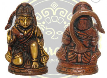 2.5 Inches Brass Lord Hanuman Statue