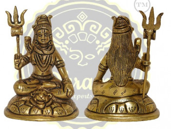 4 Inches Brass Lord Shiva Statue