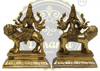 5.5 Inches Brass Maa Durga Statue
