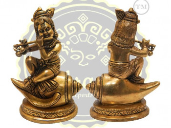 5 Inches Brass Bal Gopal Statue