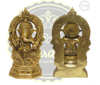 6.75 Inches Lord Ganesha Brass Statue