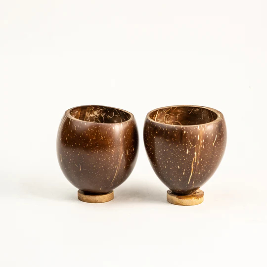 Natural & Handmade Coconut Cup Set