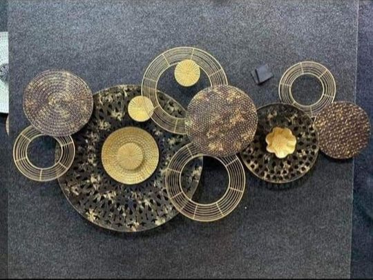 Black & Golden Circle Wall Decor