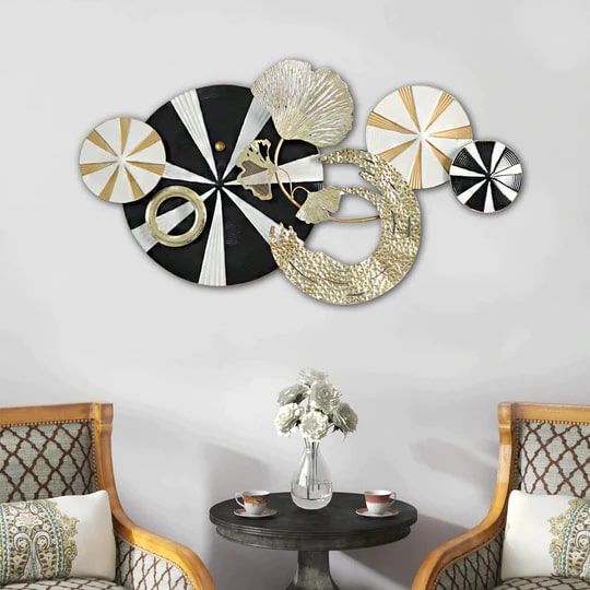 Magnificent Luminous Disc Metal Wall