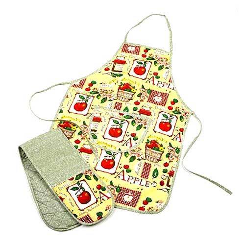 Kitchen Apron and Gloves