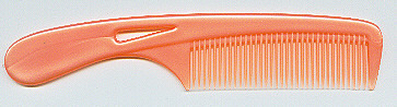 Orange Plastic Hair Comb