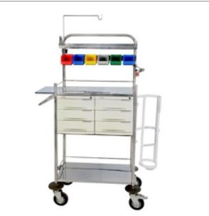 Stainless Steel Crash Cart Trolley