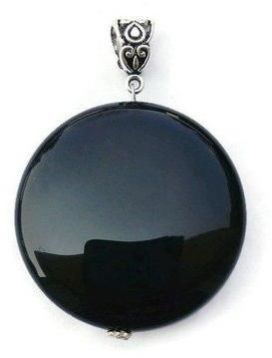 925 Sterling Silver Black Onyx Pendant