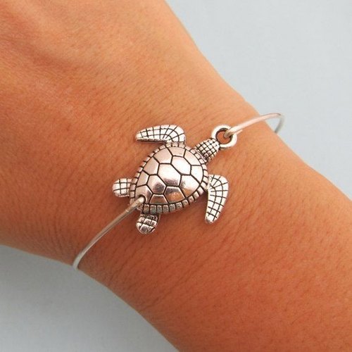 925 Sterling Silver Turtle Bracelet