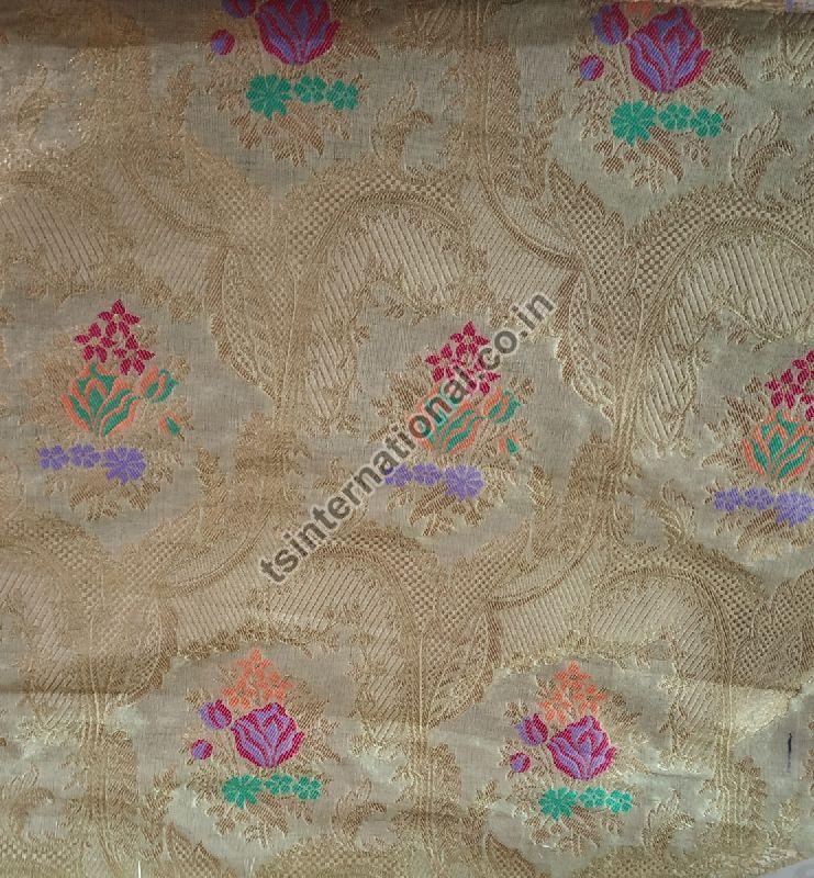 Banarasi Satin Katan Silk With Meena Weaved Fabric