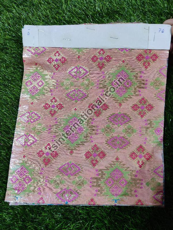 Banarasi Semi Katan Silk with Patola Meena Weaved Brocade Fabric