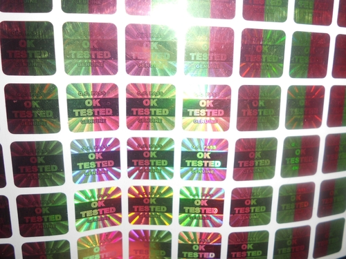 Dual color Holograms stickers