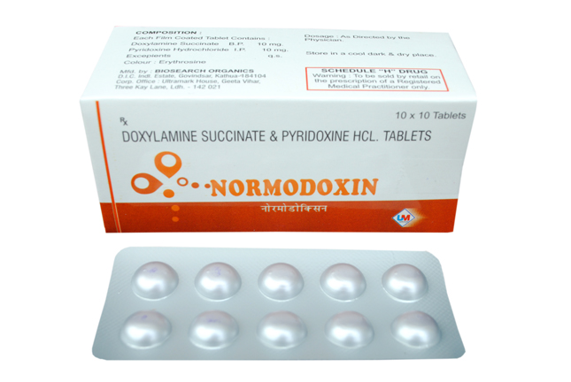 NORMODOXIN Doxylamine Succinate, Pyridoxin Hydrochloride Tablets