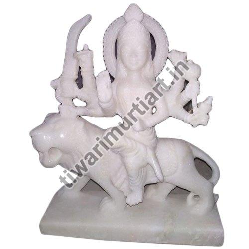 12 Inch Marble Durga Mata Statue