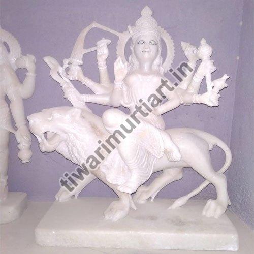 18 Inch Marble Durga Mata Statue