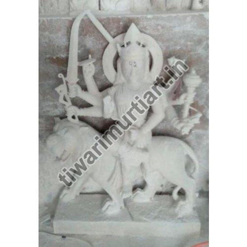 45 Inch Marble Durga Mata Statue