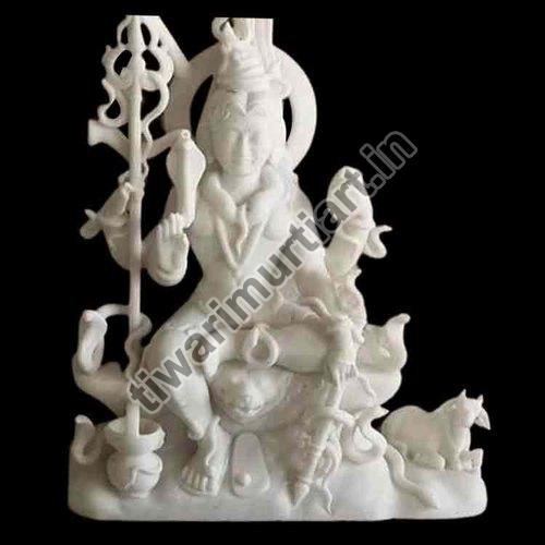 45 Inch Marble Shiva Statue