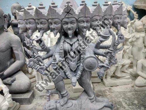 5.4 Feet Marble Kali Mata Statue