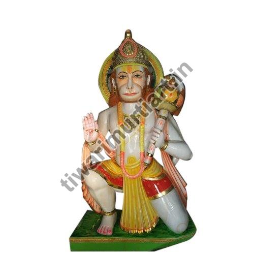 60 Inch Marble Hanuman Statue