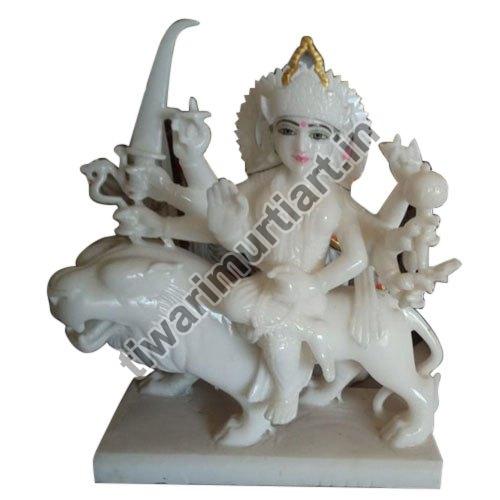 Handmade Marble Durga Mata Statue